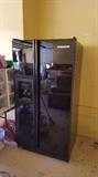 black refrigerator side by side