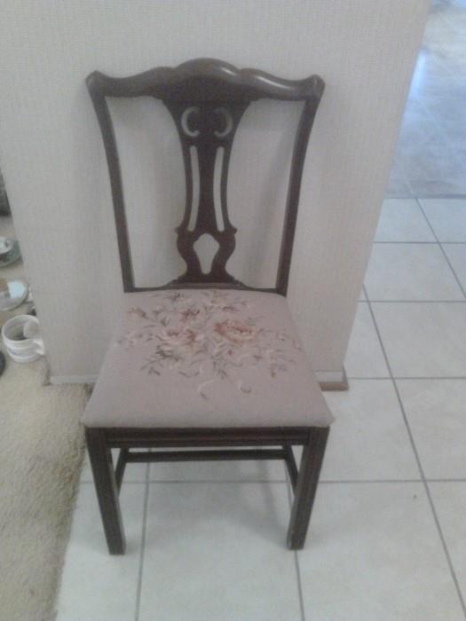 Vintage Needle Point Chair