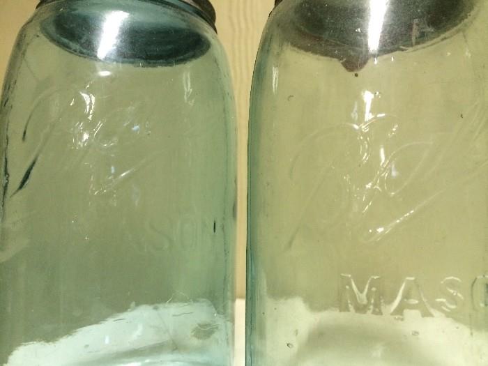 Very old Ball jars with zinc lids