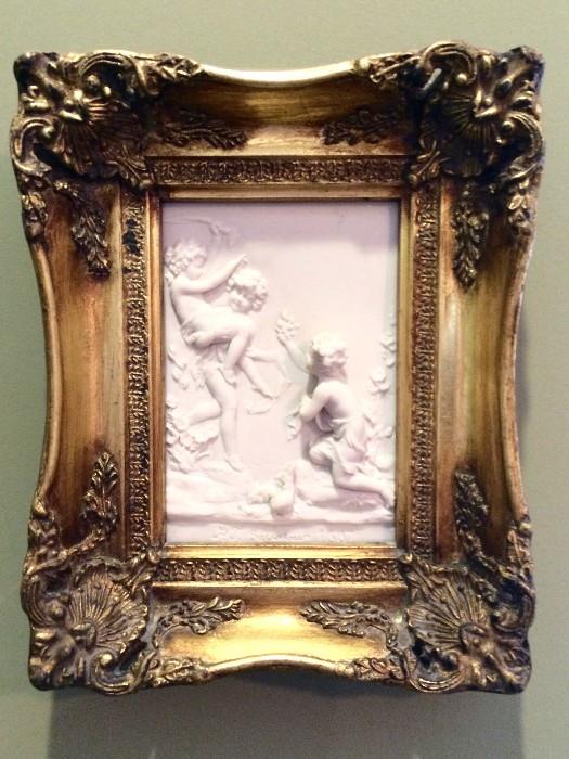 A second P.J. Seymour 1887 marble relief sculpture