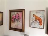 Some of the original artwork in the home