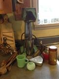 Vintage milk shake blender and other kitchen goodies