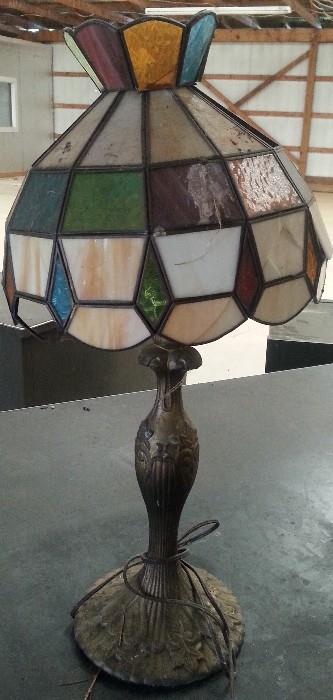 Vintage stained glass lamp.