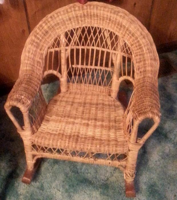 Vintage Child's wicker chair