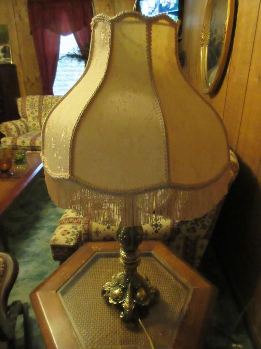 Reproduction antique pair of lamps.