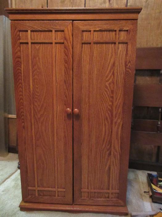 Plow & Hearth Catalog CD & DVD Storage Cabinet - Like New.  (Still selling this for $299 in catalog)
