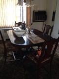 Dining room table & Chairs.