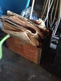 Old box and old newspapers