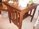 Antique Library small table -Dark Oak