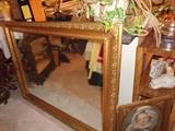 Large Vintage Ornate Mirror