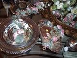 Lots of assorted Silver-plated trays, bowls, dishes, etc.