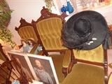 1900 Vintage ladies hat.... Civil War Prints..