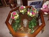Glass Top Coffee Table...Floral Arrangements, etc.