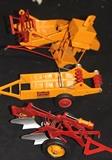 collection of die cast Minneapolis Moline farm implement toys in excellent condition