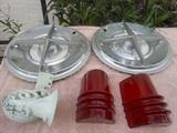 Auto parts vintage, two 1954 mercury tail light lens
