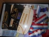 Legion hats, pins, ribbons