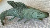 Beautiful decorative bronze carp, circa 1930.