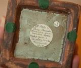 Base of Shoji Hamada Bottle, dated 1926 and was on display at The Minneapolis Institute of Art