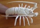 Fully articulated Cattle bone Lobster.