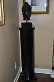 Black Lacquer Tall Pedestal