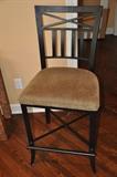 Wrought Iron and Upholstered Bar Stools (2) 24" high