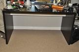 IKEA Black Writing Table with Glass Top