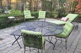 Antique Wrought Iron Outdoor Patio Set