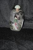Hand Painted Glass Snuff Bottle