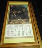 1913 Remington Framed Calendar