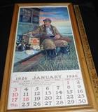 1926 Remington Framed Calendar