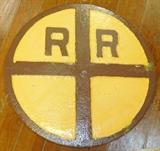 Antique Cast Iron Railroad Sign