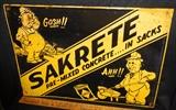 Vintage Sakrete Metal Advertising Sign