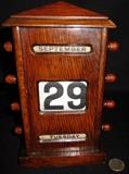 Perpetual Wood Calendar