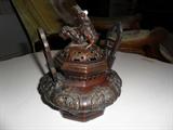 Foo Dog Metal Incense Burner