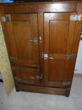 Large Oak Ice Box