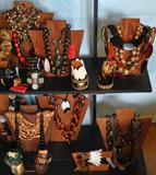 Wood, Horn, Bone Huge Costume Jewelry