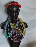 Lucite Multicolor Necklaces