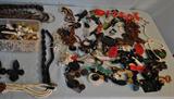 Findings Various Broken or Incomplete Designer Costume Jewelry inc Beads