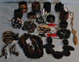 Mostly Designer Jewelry Bracelets Carved Horn and Wood