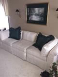 CREAM COUCH / 3 PIECE SECTIONAL BY LAINE