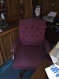 BURGUNDY OFFICE CHAIR