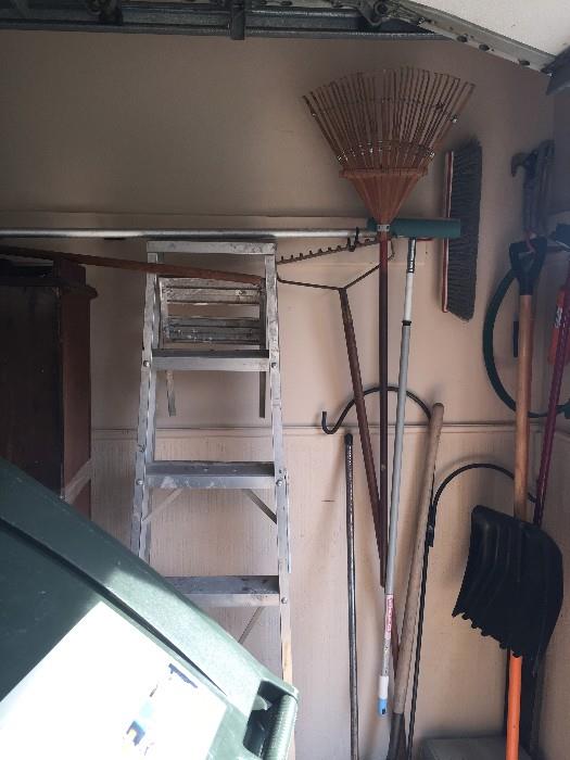 LADDERS AND GARDENING TOOLS
