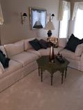 CREAM COUCH / 3 PIECE SECTIONAL BY LAINE
