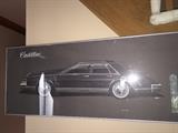 CADILLAC FRAMED PICTURE SIGNED