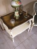 WHITE ITALIAN TABLE WITH LACQUER TOP
