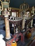 Museum quality 19th century cheese press signed and dated 1860