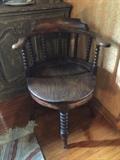 Antique captain's chair