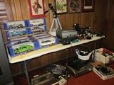 Collection of American Mint Metal Cars - Collection of Vintage Cameras and Radios