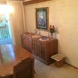 dinning table and buffet server