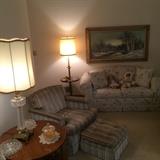 crystal lamps / floor lamp / chair & ottoman / Loveseat